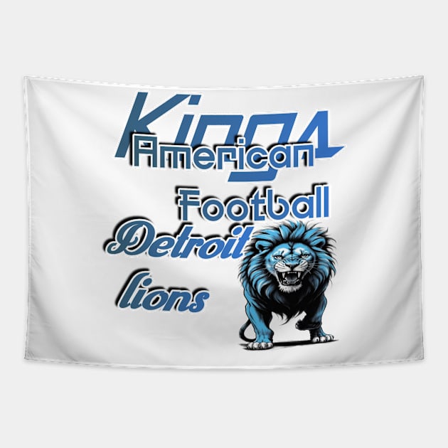 Detroit lions kings Football Tapestry by Human light 