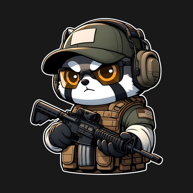 Tactical Tanuki by Rawlifegraphic