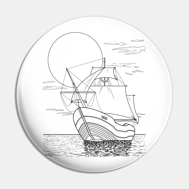 Ship Pin by Velvet