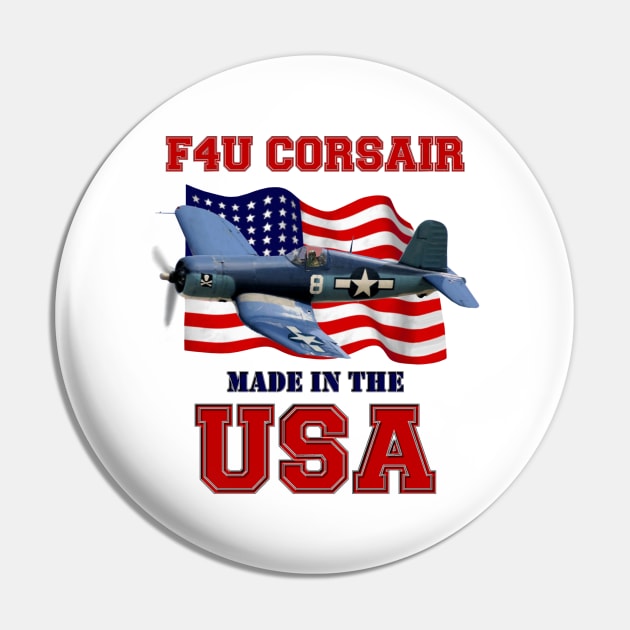 F4U Corsair Made in the USA Pin by MilMerchant