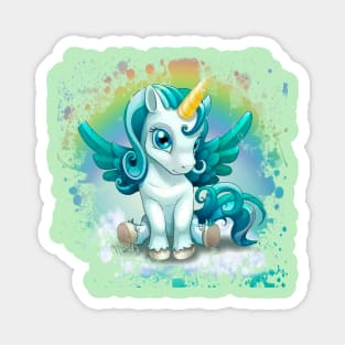 unicorn under the rainbow Magnet