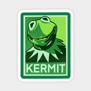Green kermit Magnet