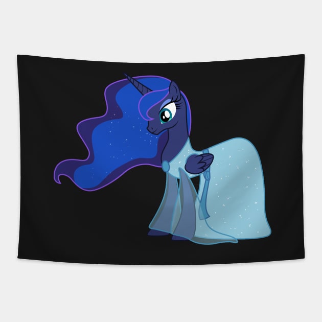 Princess Luna as the Blue Fairy Tapestry by CloudyGlow