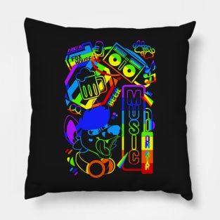 Kjisu's Gay Nightlife Furry Design Pillow