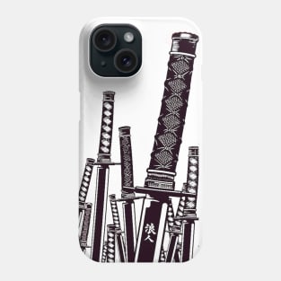 Samurai swords Phone Case