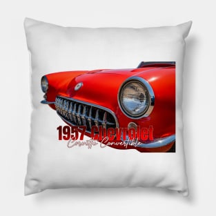 1957 Chevrolet Corvette Convertible Pillow