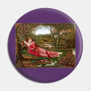 Song Without Words - John Melhuish Strudwick Pin