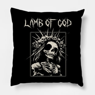 lamb of god bride skeleton Pillow