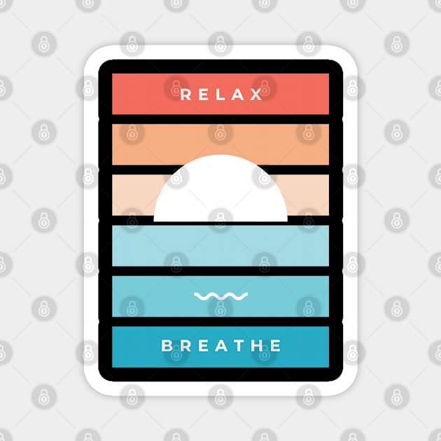 Relax Breathe Magnet by OzInke