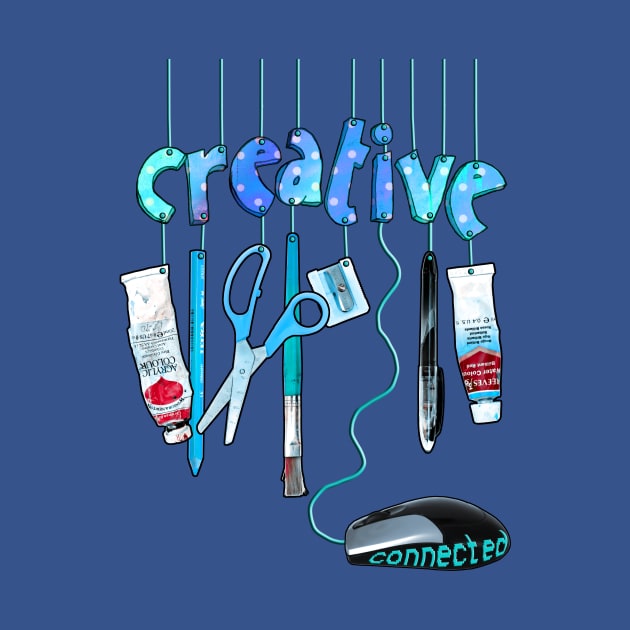 Connected Creative in Blue by micklyn