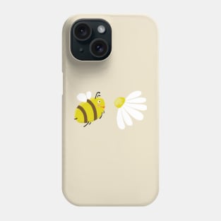 Cute Bee and Daisy flower Phone Case