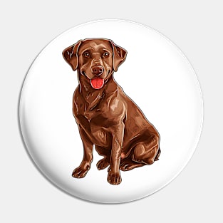 Valentine Labrador Retriever Shaped Chocolate Pin