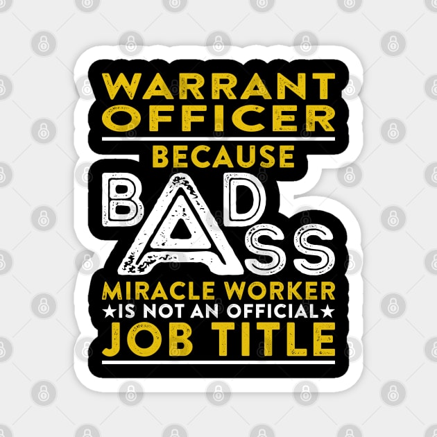 Warrant Officer Miracle Worker Job Title Shirts Warrant Officer Miracle Worker Job Title Shirts