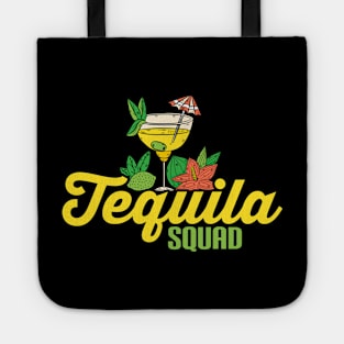 Cute Tequila Squad Margarita Drinking Alcohol Pun Tote