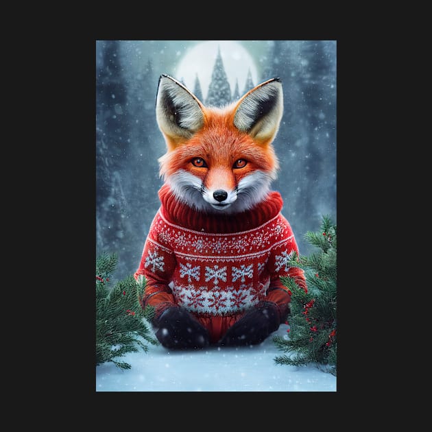 Cute Christmas Fox by Art8085