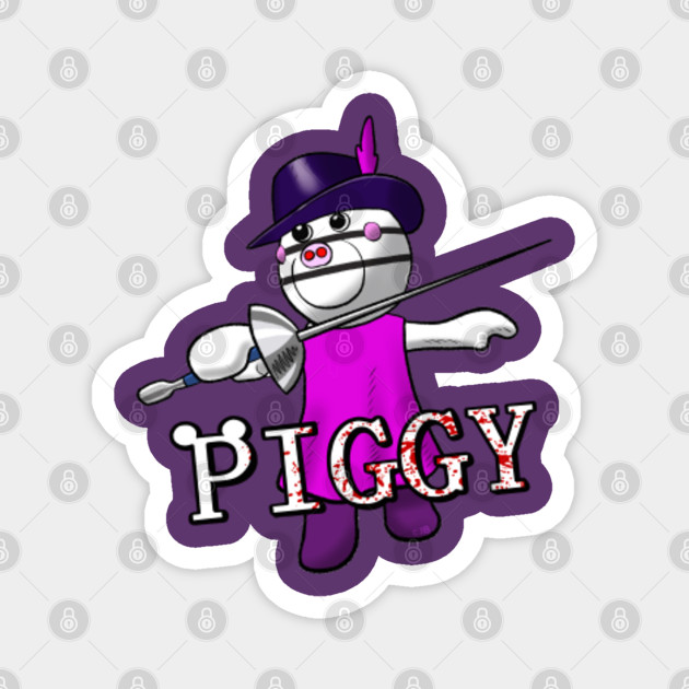 Zizzy With Logo Piggy Roblox Magnet Teepublic - roblox roblox magnet teepublic