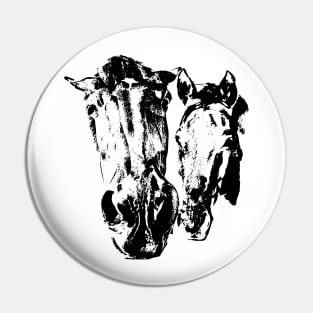 Two horses Pin