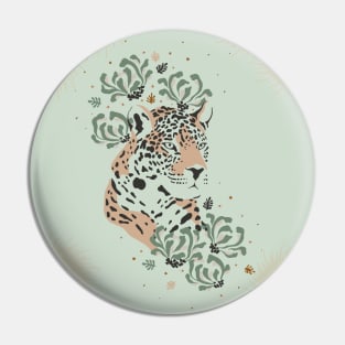 Leopard In The Jungle Pin