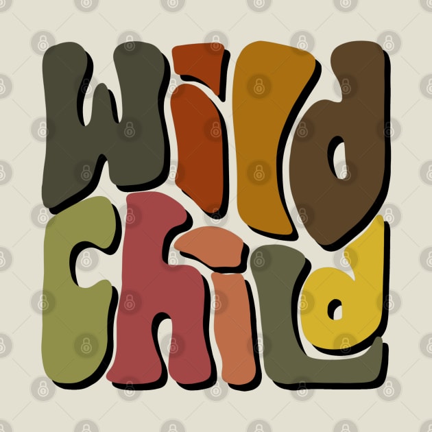 Wild Child Autumn Colors Word by Slightly Unhinged