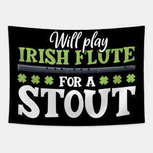 Will play flute for a stout - Irish flute Tapestry