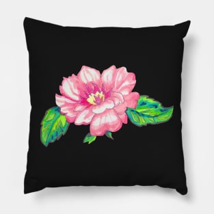 Pink Flower - Marker Illustration Pillow