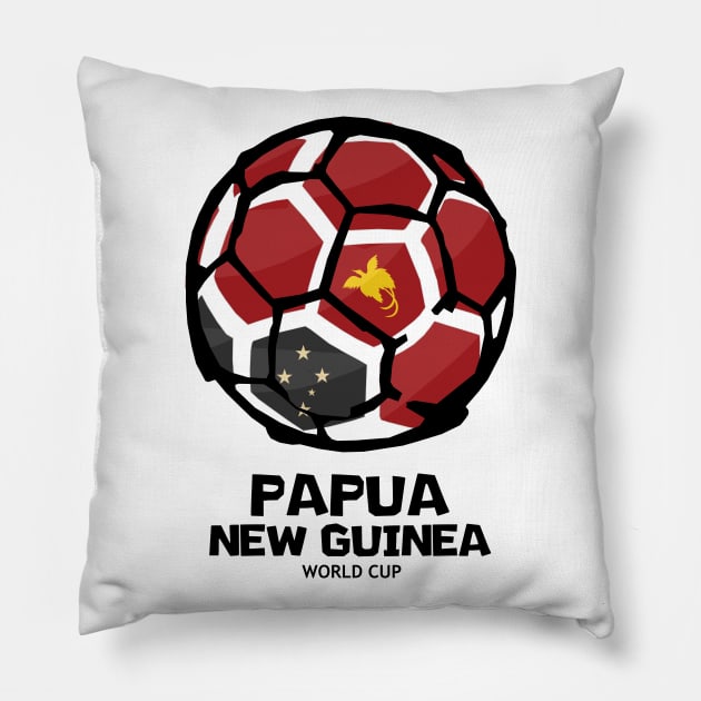 Papua New Guinea Football Country Flag Pillow by KewaleeTee