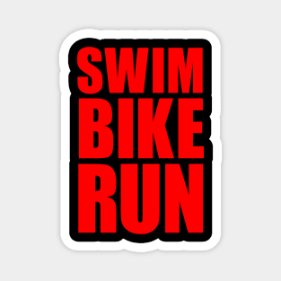 SWIM BIKE RUN TRIATHLON KONA Magnet