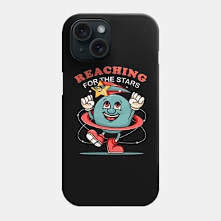 Reaching for the stars, cute planet characters want to reach for the stars Phone Case