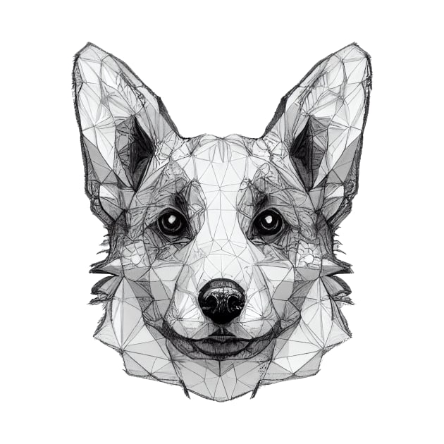 Lowpoly corgi face by stkUA