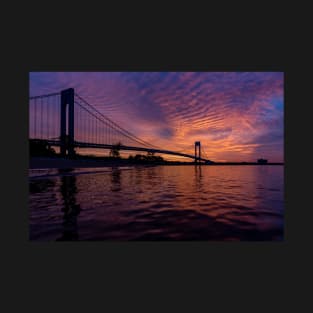 Verrazzano Bridge at sunrise T-Shirt