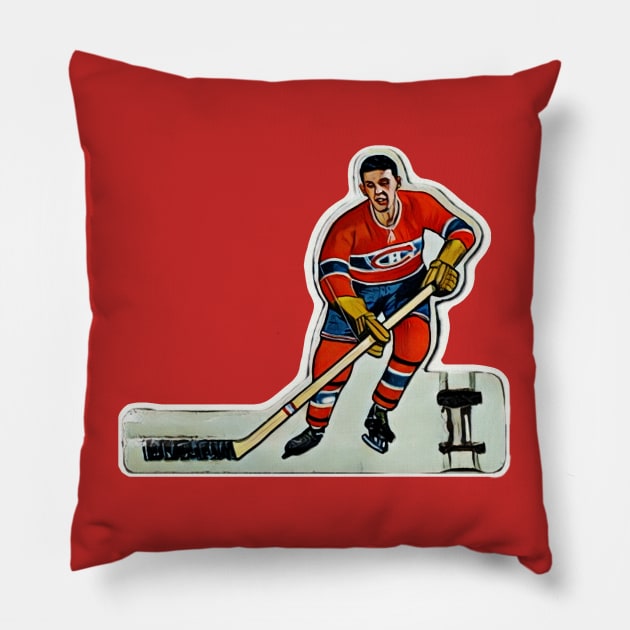 Coleco Table Hockey Players - Montréal Canadiens Pillow by mafmove