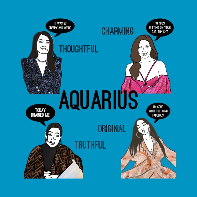 Aquarius- Bravostrology series by Katsillustration