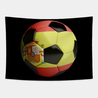 Spain Soccer Ball Tapestry