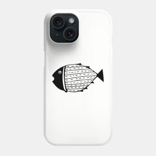 Antique fish - timeless abstraction Phone Case