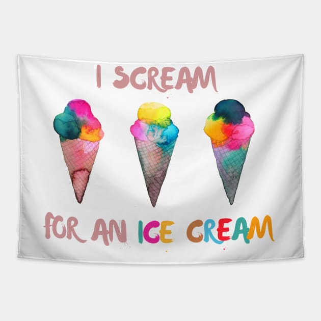 I scream for ice cream Tapestry by ninoladesign