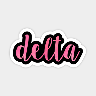 Pink Delta Magnet