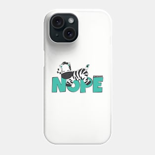 Nope Sleeping Zebra, Chronic Illness Rare Disorder Zebra Phone Case