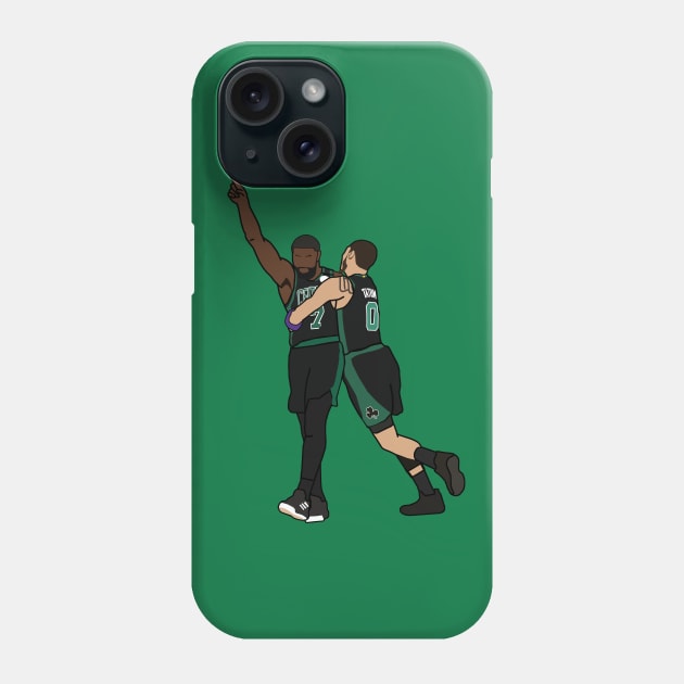 Jaylen Brown x Jayson Tatum - Boston Celtics Phone Case by xavierjfong