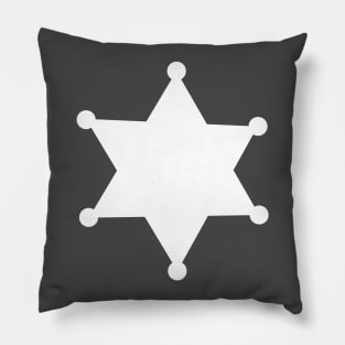 Bad Type Sheriff badge (big, centre) Pillow