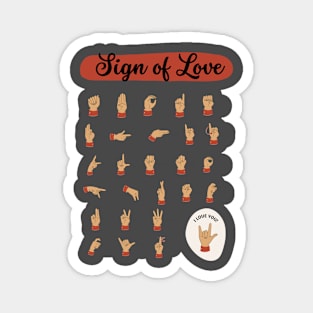 sign of love Magnet