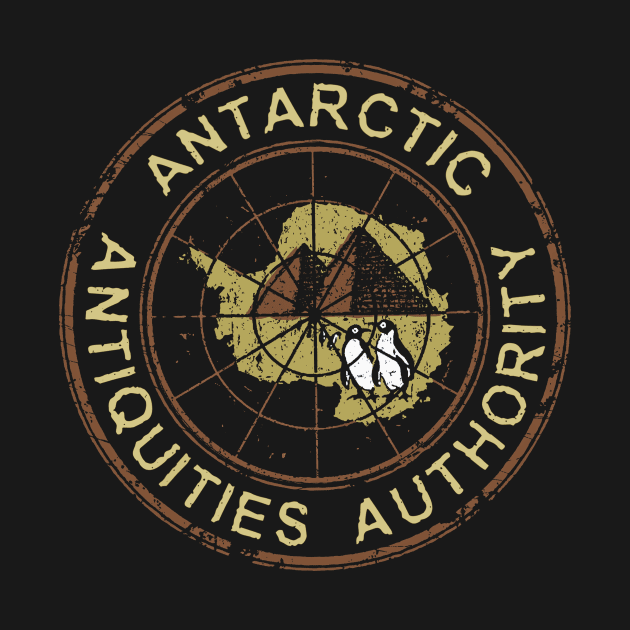 Antarctic Antiquities Authority - Roundel (black only) by bronzarino