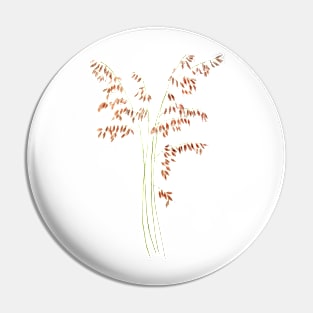 smooth brome grass seed head watercolor Pin