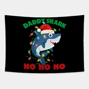 Daddy Shark Ho Ho Ho Christmas Tapestry