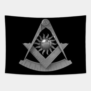 Past Master Silver Emblem Jewel Masonic Freemason Tapestry