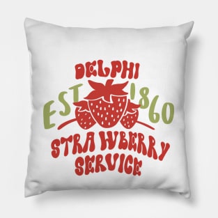 Delphi strawberry service Pillow