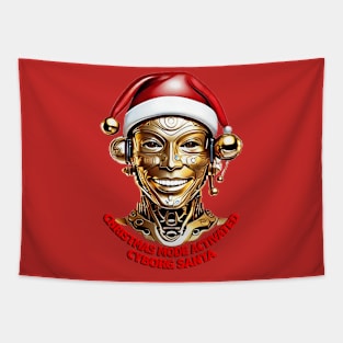 CYBORG SANTA - Christmas Mode Activated Tapestry