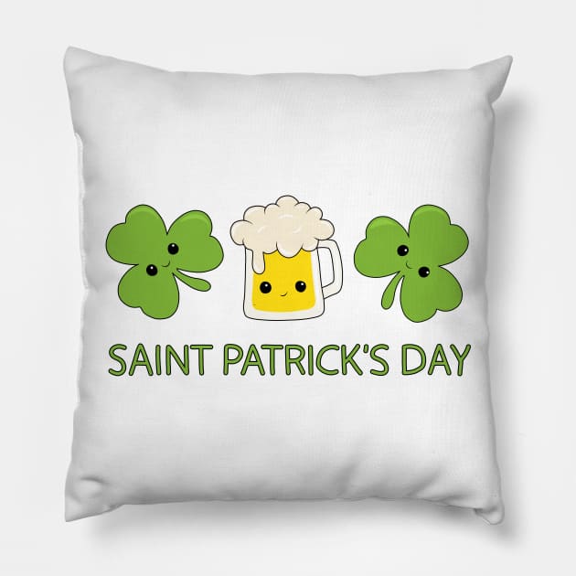 St Patricks day Pillow by valentinahramov