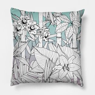 Jungle Flowers Pillow