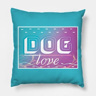 Dog Love Graphic Pillow