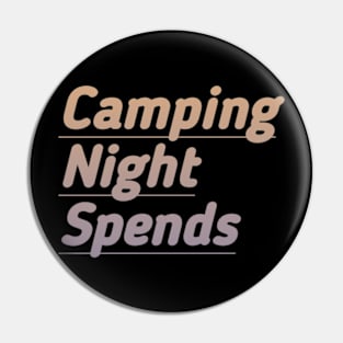 Camping night spends Pin